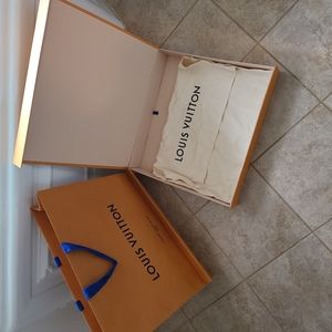 Louis-vuitton large box and large bag with large dust bag
